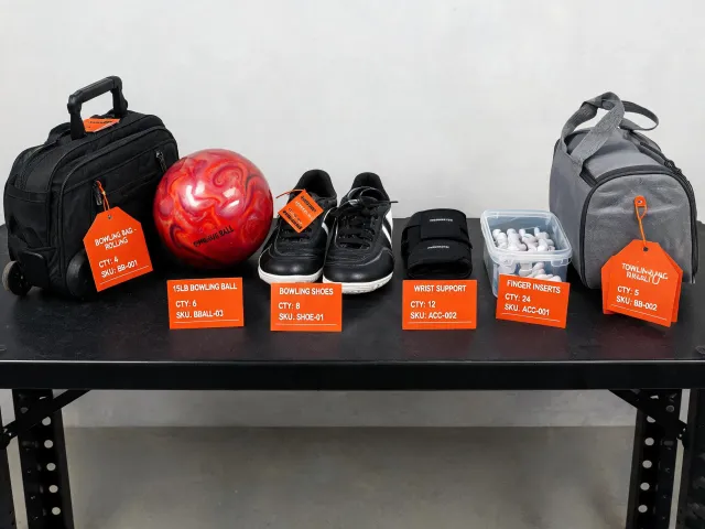 Bowling bag inventory