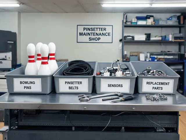 Pinsetter support parts